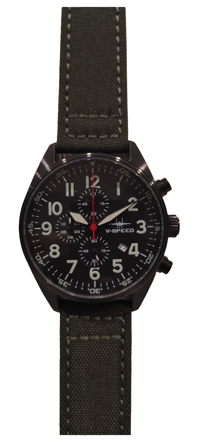 V Speed crono Aviator cinturino verde